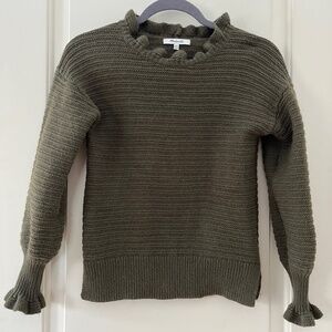 Madewell Ruffle neck Sweater